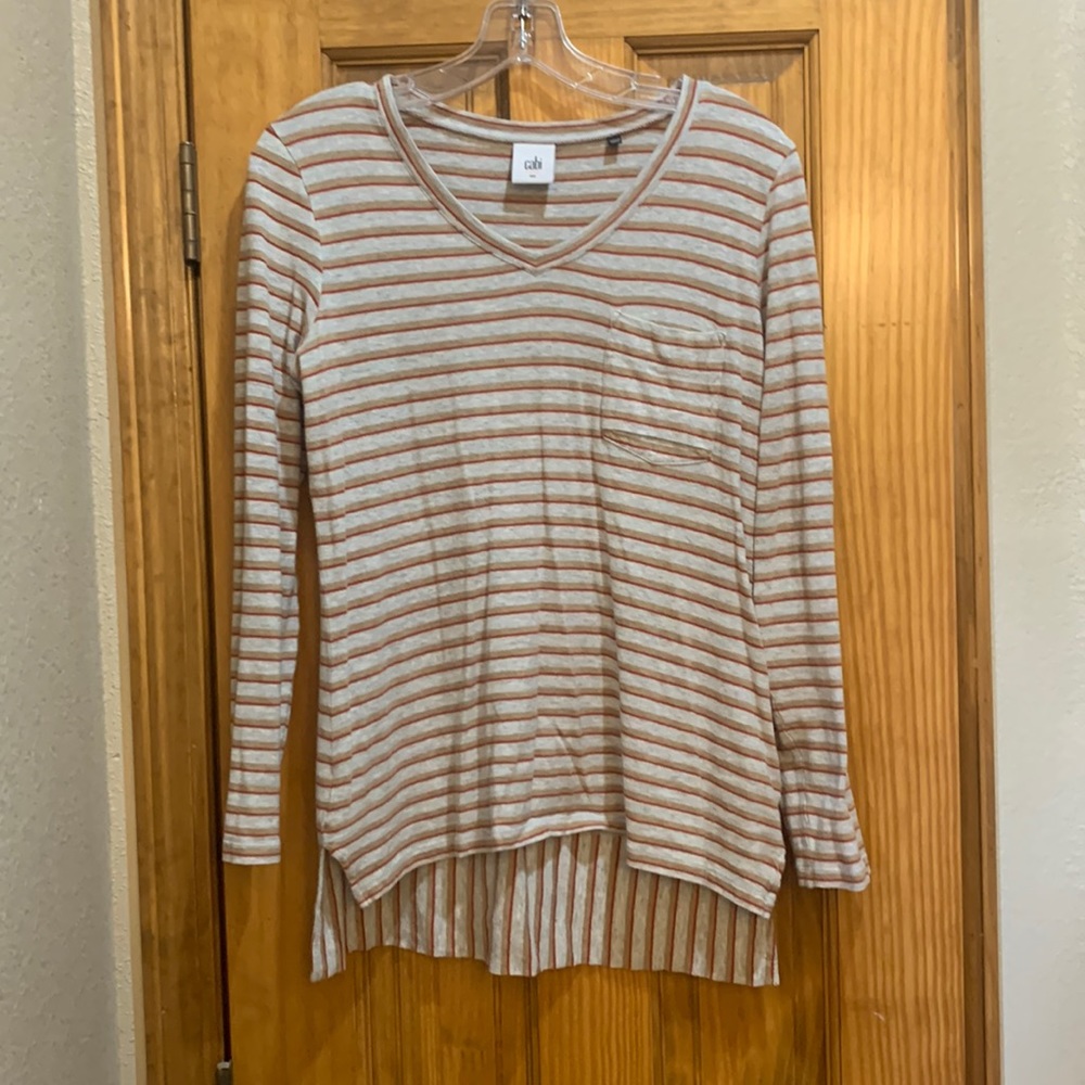 Cabi long sleeved stripped tshirt.